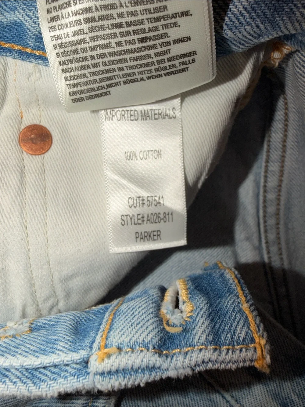 AGOLDE Parker Denim Shorts